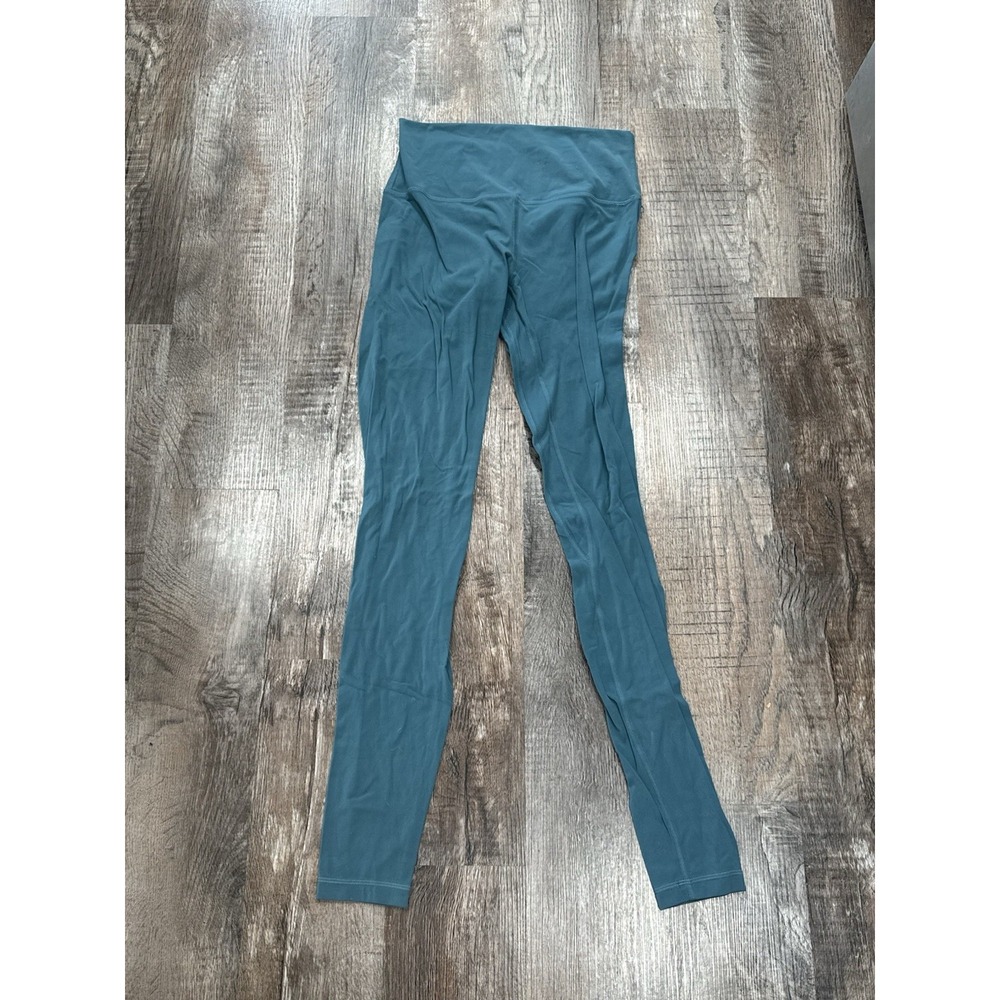 Lululemon High Waisted Leggings Teal Size 8 Tall Teal Blue